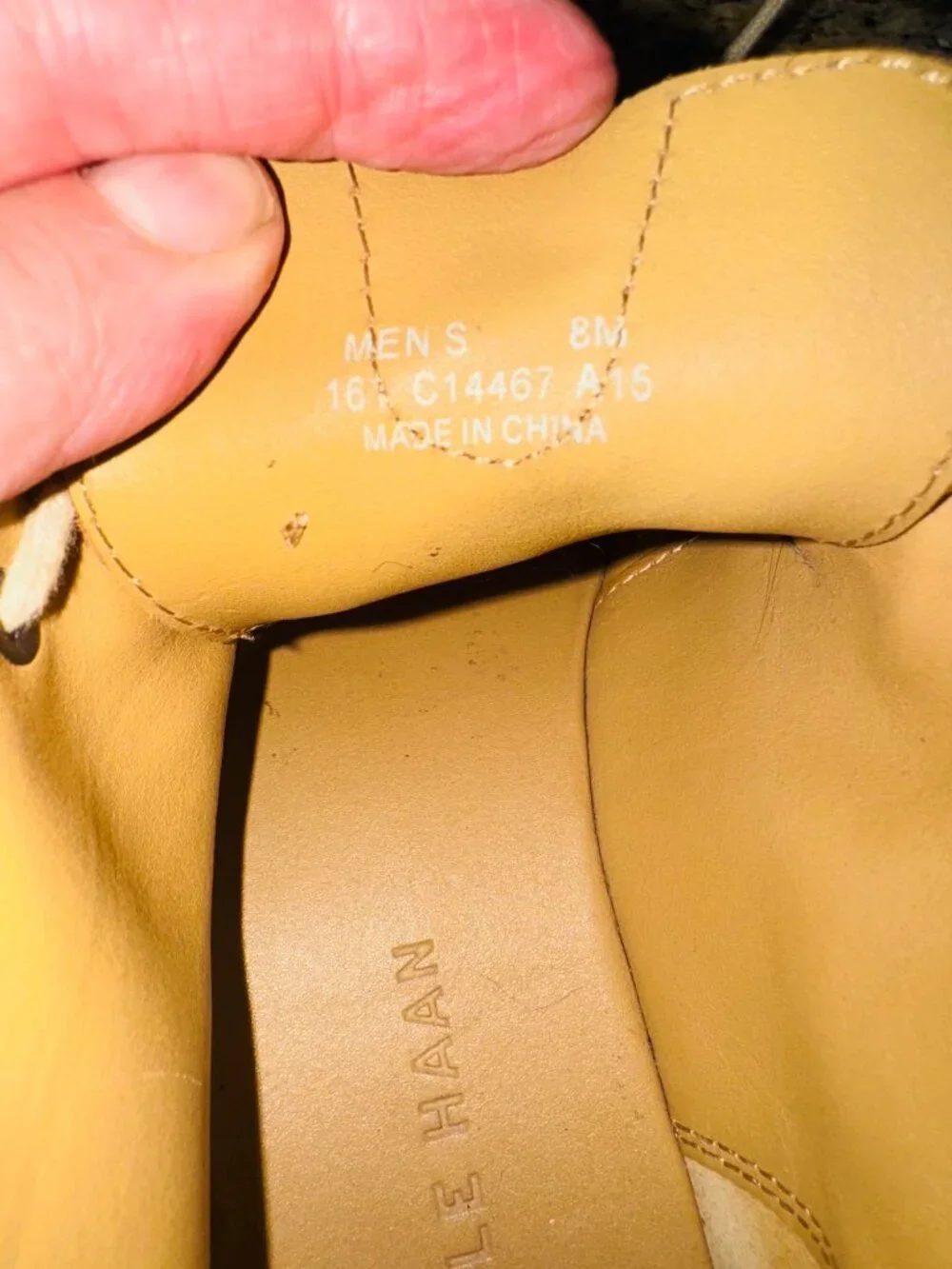 Cole Haan Glenn Cognac Leather Chukka Boots Amber Tan 8 Luxury Office City Money